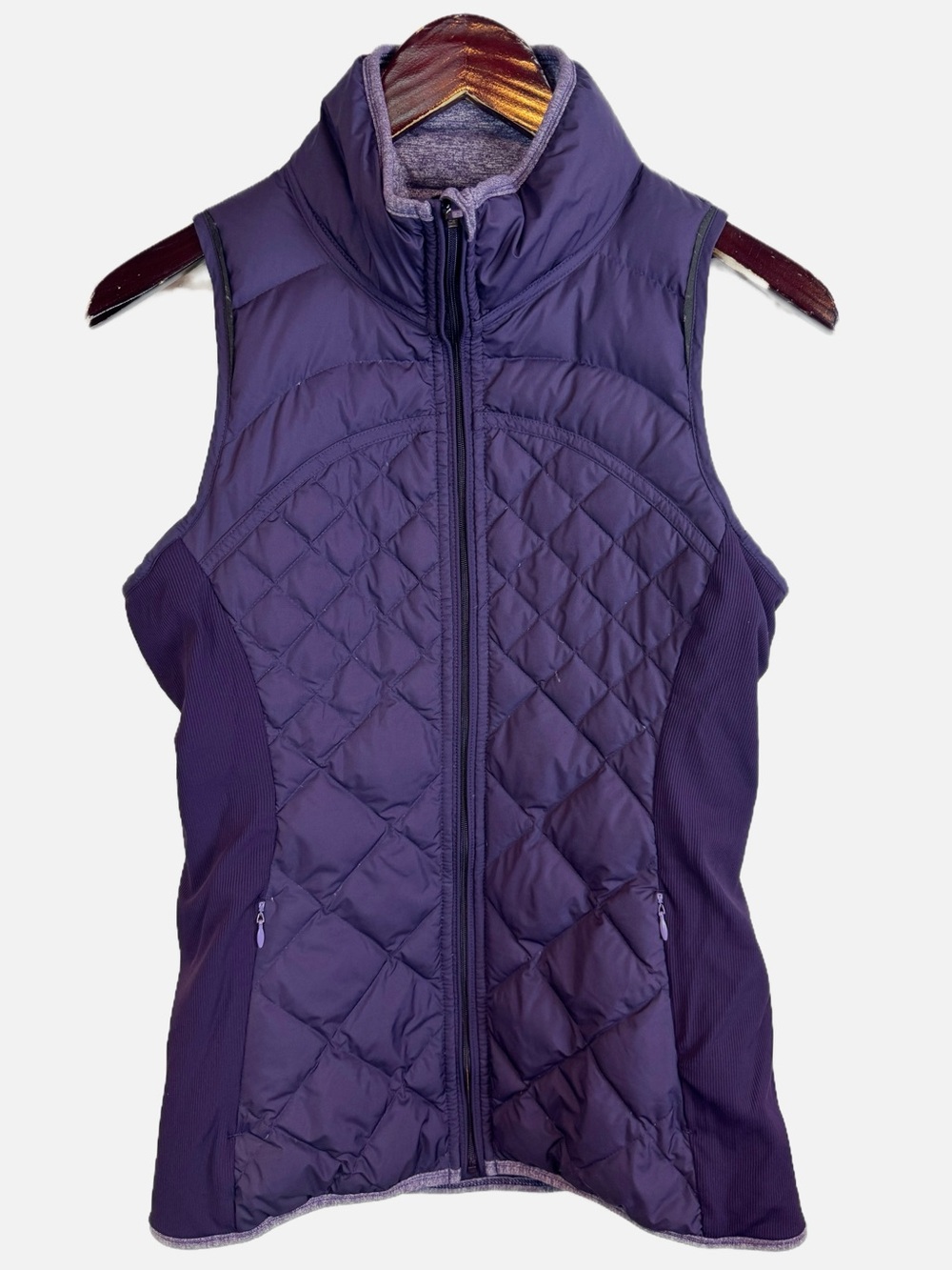 lululemon | Purple Quilted Puffer Vest, 8
